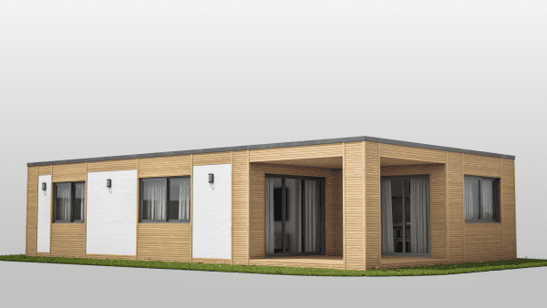 Подвійний модульний будинок – 81,6 м²