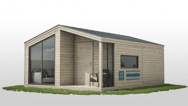 Двомодульний будинок для дачі – 28,8м²