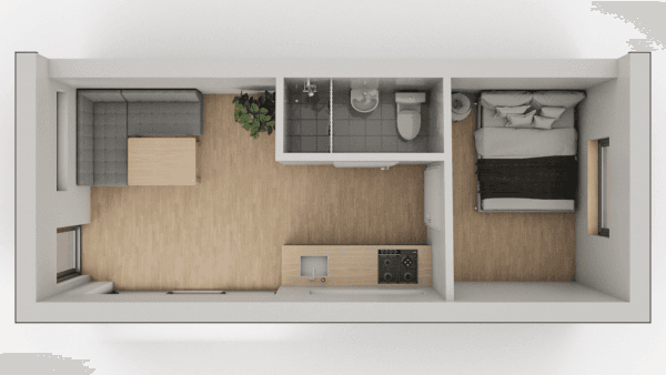 Дачний будинок – 27,2м²